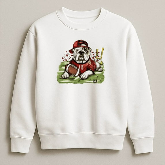 Georgia Dog Mascot Football Team Spirit Vintage Sports Celebration Game Day Sweatshirt, up to size 5XL