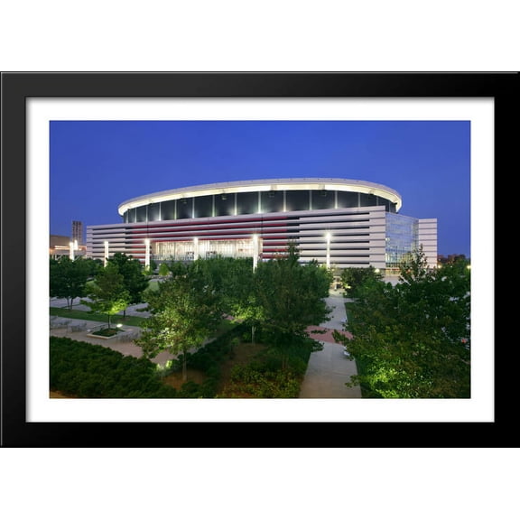 Georgia Dome 40x28 Large Black Wood Framed Print Art - Home of the Atlanta Falcons