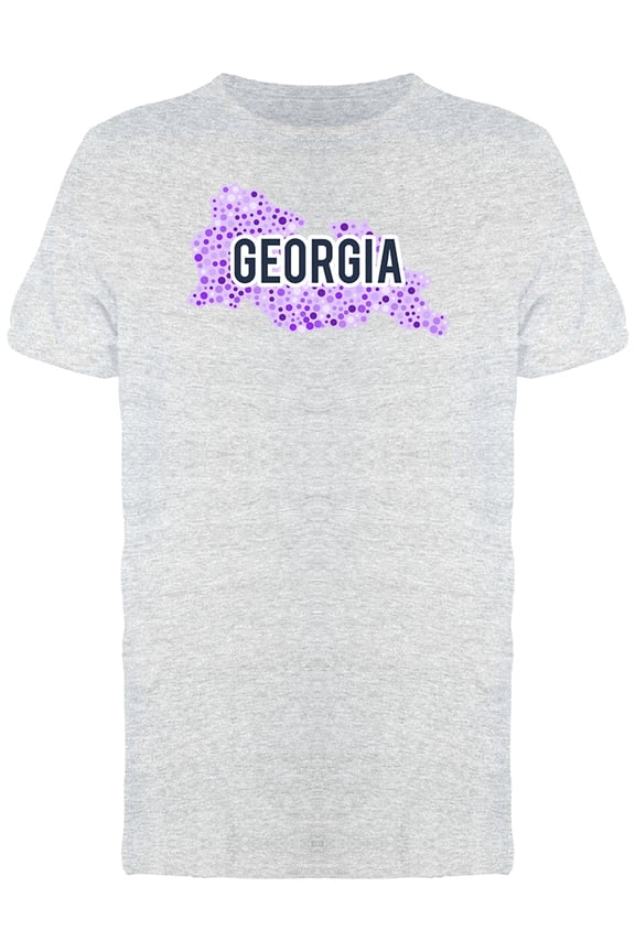 Georgia Dotted Map Ts Tee Men's -Image by Shutterstock
