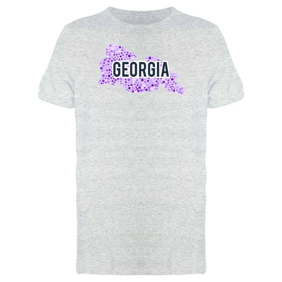 Georgia Dotted Map Ts Tee Men's -Image by Shutterstock