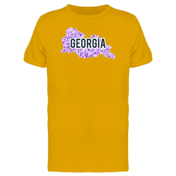 Georgia Dotted Map Ts Tee Men's -Image by Shutterstock