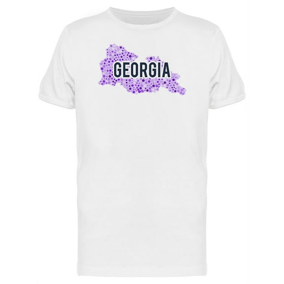 Georgia Dotted Map Ts Tee Men's -Image by Shutterstock