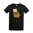 thumbnail image 1 of Georgia Drink Local Beer Adult Ringspun Short Sleeve T-shirt-Black-Large, 1 of 4
