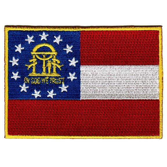 Georgia Embroidered Iron-On Flag Patch