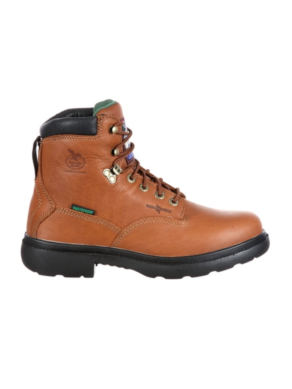 Georgia Farm and Ranch Waterproof Boots, Briar Brown, Size 10.5(W)