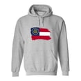 thumbnail image 1 of Georgia Flag Brushstroke Hoodie Men -Image by Shutterstock, Male Large, 1 of 4
