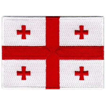 Georgia Flag Embroidered Iron-on Patch