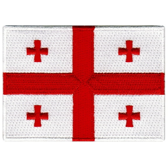 Georgia Flag Embroidered Iron-on Patch