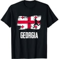 thumbnail image 1 of Georgia Flag Jersey Georgian Soccer Team Georgian T-Shirt mens t shirt，black，women，funny，misfits，men，journey，t-shirt, 1 of 4