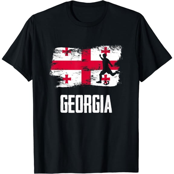 Georgia Flag Jersey Georgian Soccer Team Georgian T-Shirt mens t shirt，black，women，funny，misfits，men，journey，t-shirt