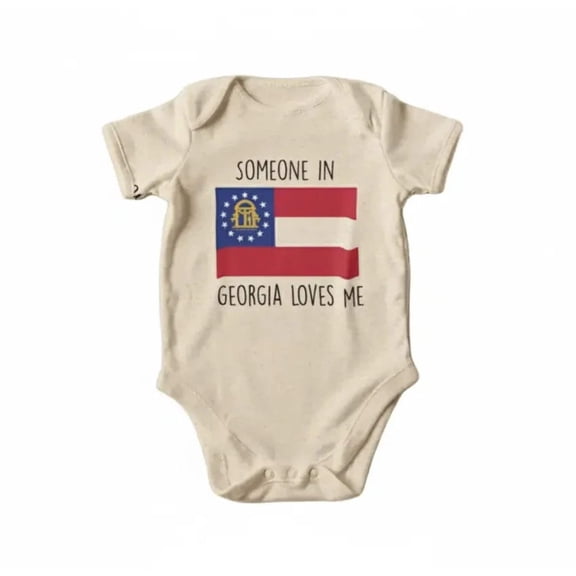 Georgia Flag Love Newborn Baby Onesie® Bodysuit