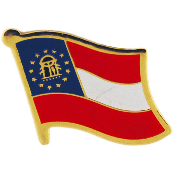 Eagle Emblems P09961 Flag Pin - Georgia, Present - 1.625 in.