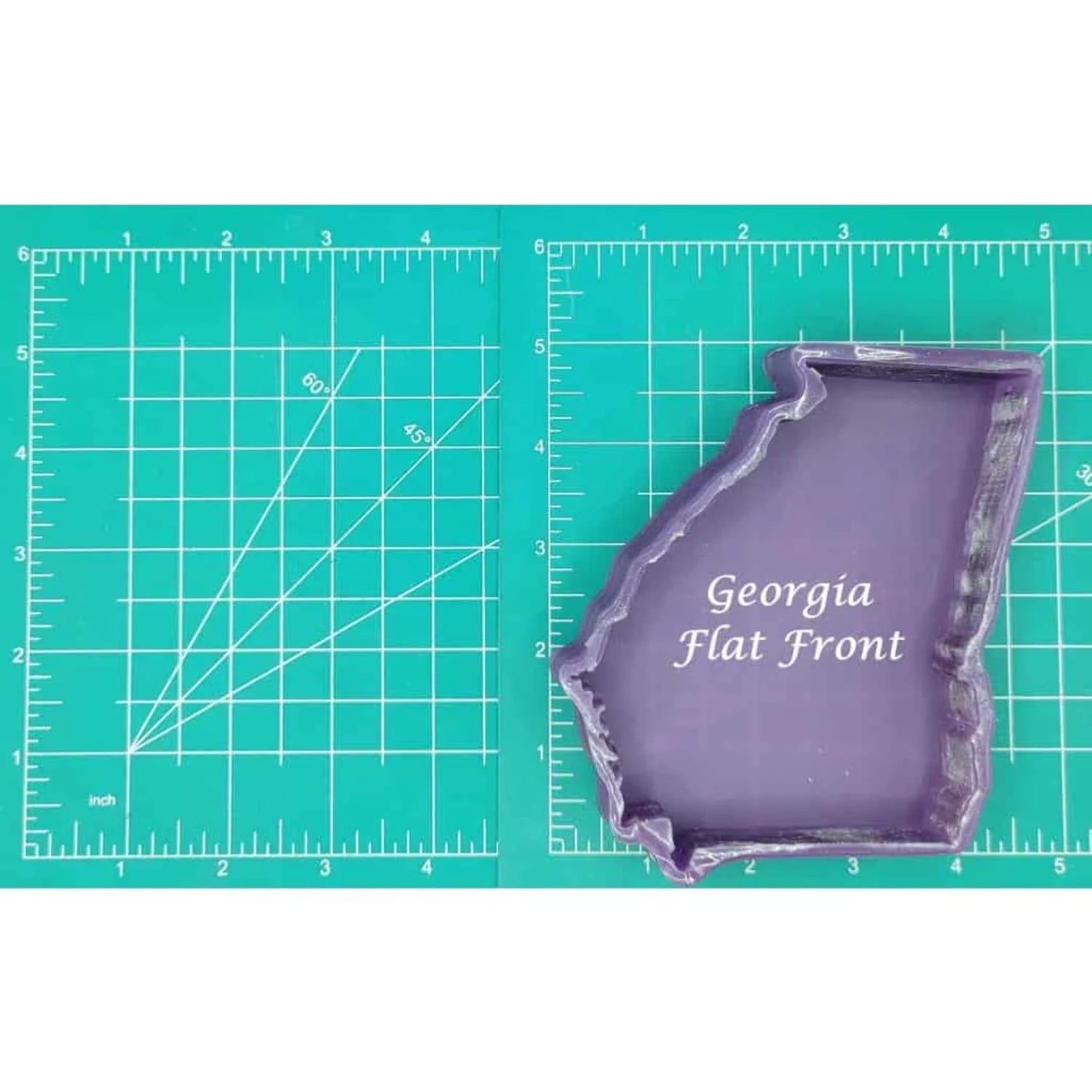 Georgia - Flat Front - Silicone Freshie Mold