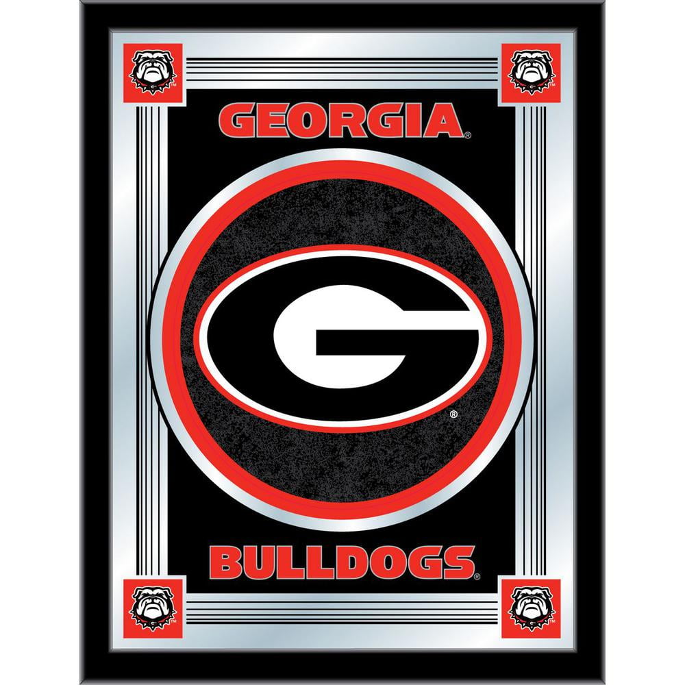 University of Georgia Black Wood Framed Logo Mirror