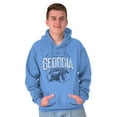thumbnail image 1 of Georgia GA Just Peachy Peach State Hoodie Sweatshirt Women Men Brisco Brands S, 1 of 6