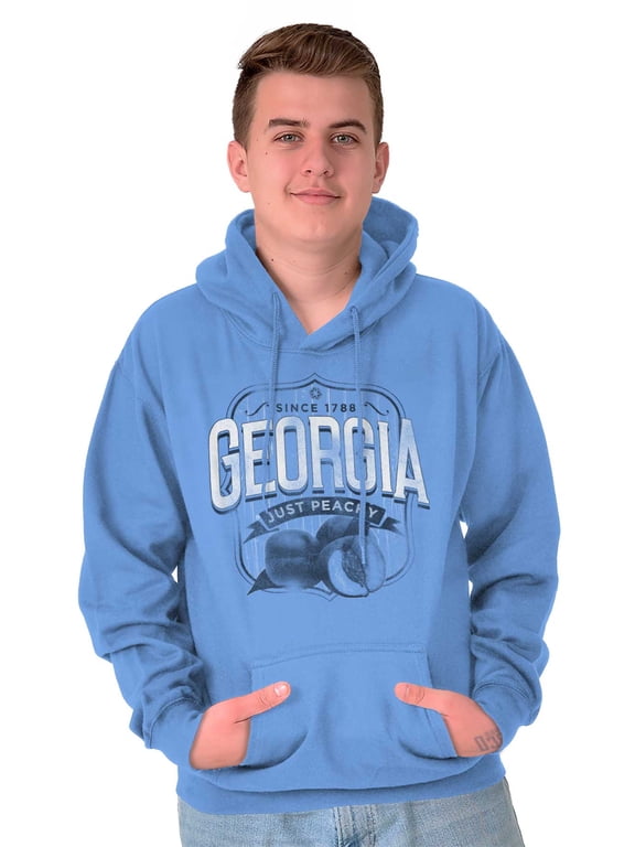 Georgia GA Just Peachy Peach State Hoodie Sweatshirt Women Men Brisco Brands S