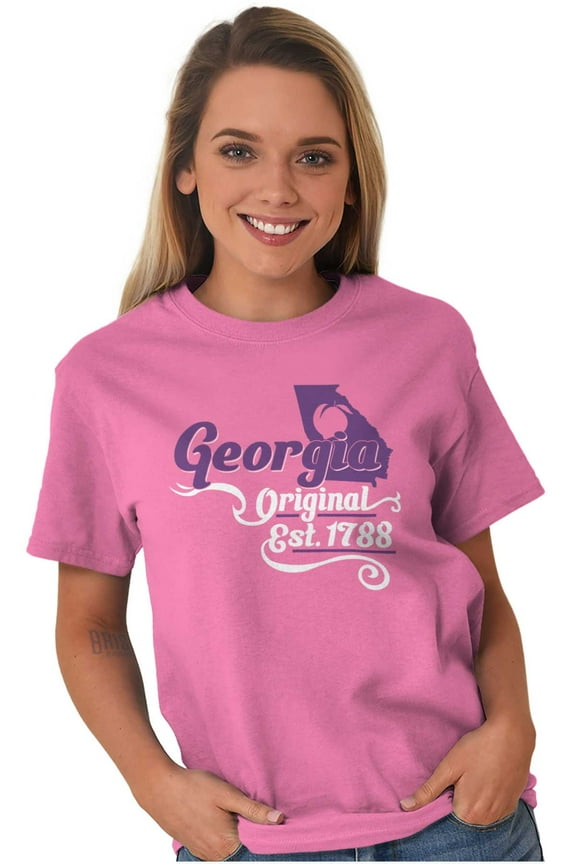 Georgia GA Peach State Shape Filagree Women's Plus Size Graphic Tee Brisco Brands 3X