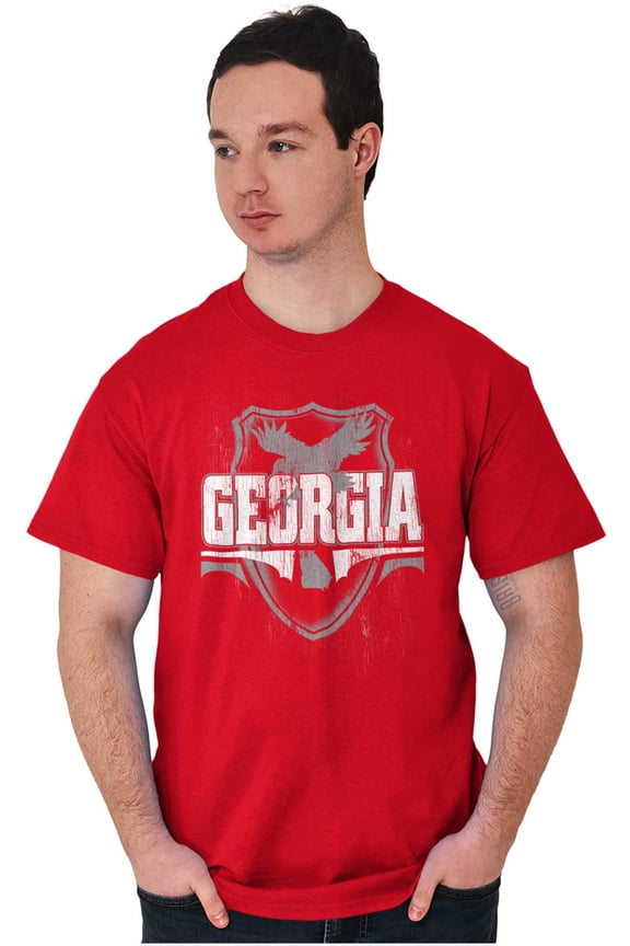 Georgia GA Pride Gameday Spirit Cool Men's Graphic T Shirt Tees Brisco Brands S