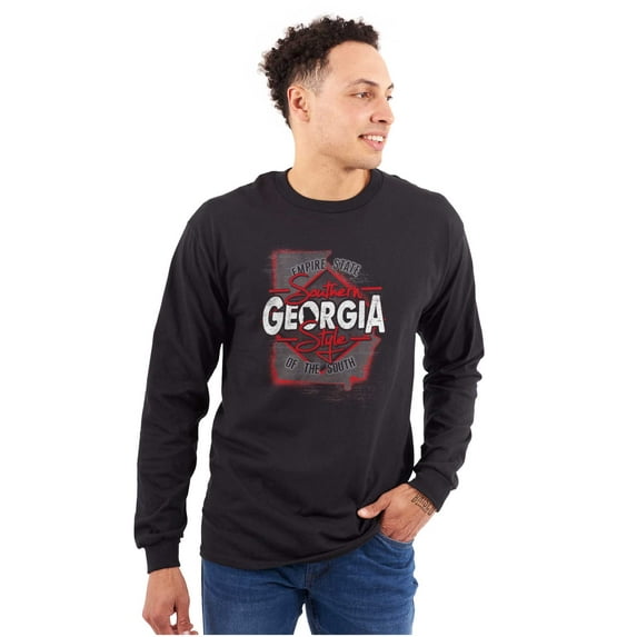 Georgia GA Southern Style Pride Proud Plus Size Long Sleeve Graphic Tee Shirt Brisco Brands 3X