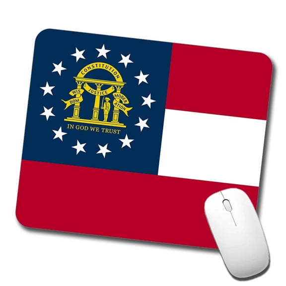 Georgia GA State Flag Mouse Pad Low Profile Gaming Mat