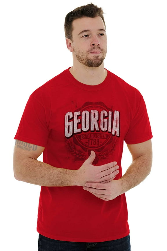 Georgia GA Student Campus Pride Men's Graphic T Shirt Tees Brisco Brands L
