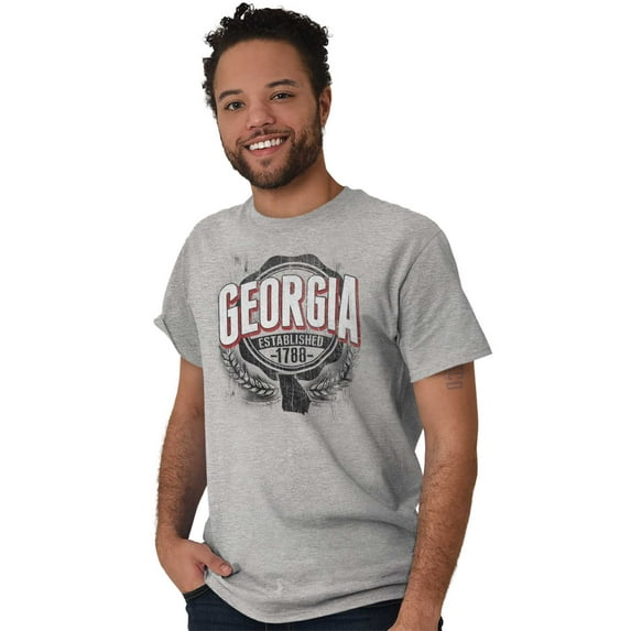 Georgia GA Student Campus Pride Plus Size Crewneck Graphic Tee Shirt Brisco Brands 3X