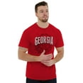 thumbnail image 1 of Georgia GA Student Campus Pride Plus Size Crewneck Graphic Tee Shirt Brisco Brands 5X, 1 of 3