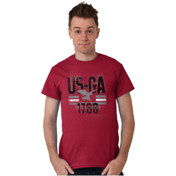 Georgia GA Vintage Distressed Eagle Plus Size Crewneck Graphic Tee Shirt Brisco Brands 3X