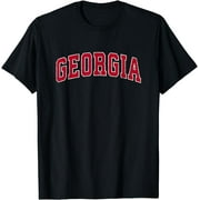 Georgia GA Vintage Sports Design Red Design T-Shirt