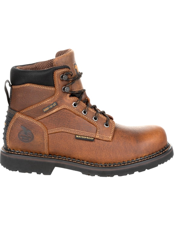 Georgia Giant Revamp Waterproof Work Boot, Brown, Size 12(W)