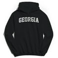 thumbnail image 1 of Georgia Graphic Black Men's Cotton Pullover Hoodie, 1 of 1
