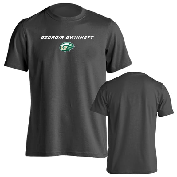 Georgia Gwinnett College Grizzlies Classic Arch with Mascot Short Sleeve T-Shirt