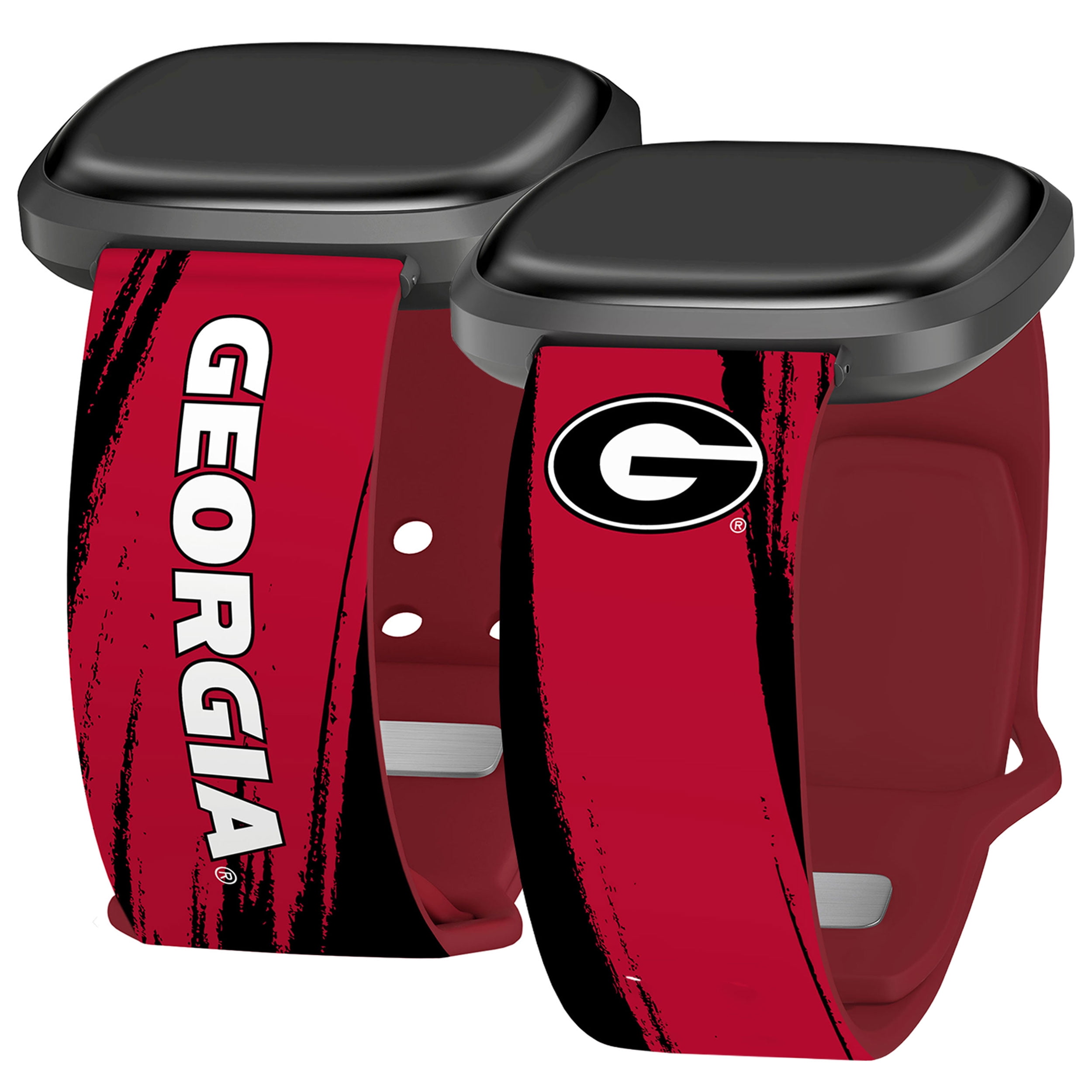 Georgia HD Paint Stripe Unisex Watch Band for FitBit Versa 3 & Sense (Long)