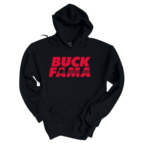 Georgia Hoodie Football Team Color Red and Black Georgia Buck Fama Funny Bulldogs Mens Hooded Sweatshirt-blk-small