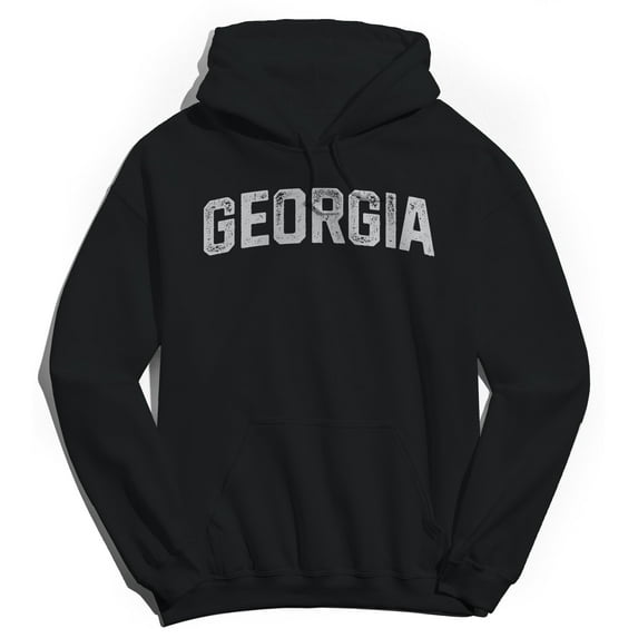 Georgia Humor Graphic Black Men's Crewneck Sweatshirt Hoodie