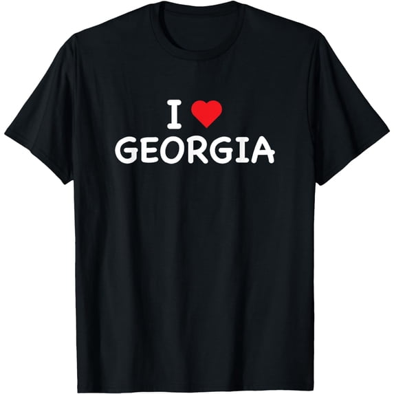 Georgia - I Love Georgia - Throwback Design - Classic T-Shirt mens t shirt,black,women,funny,misfits,men,journey,t-shirt