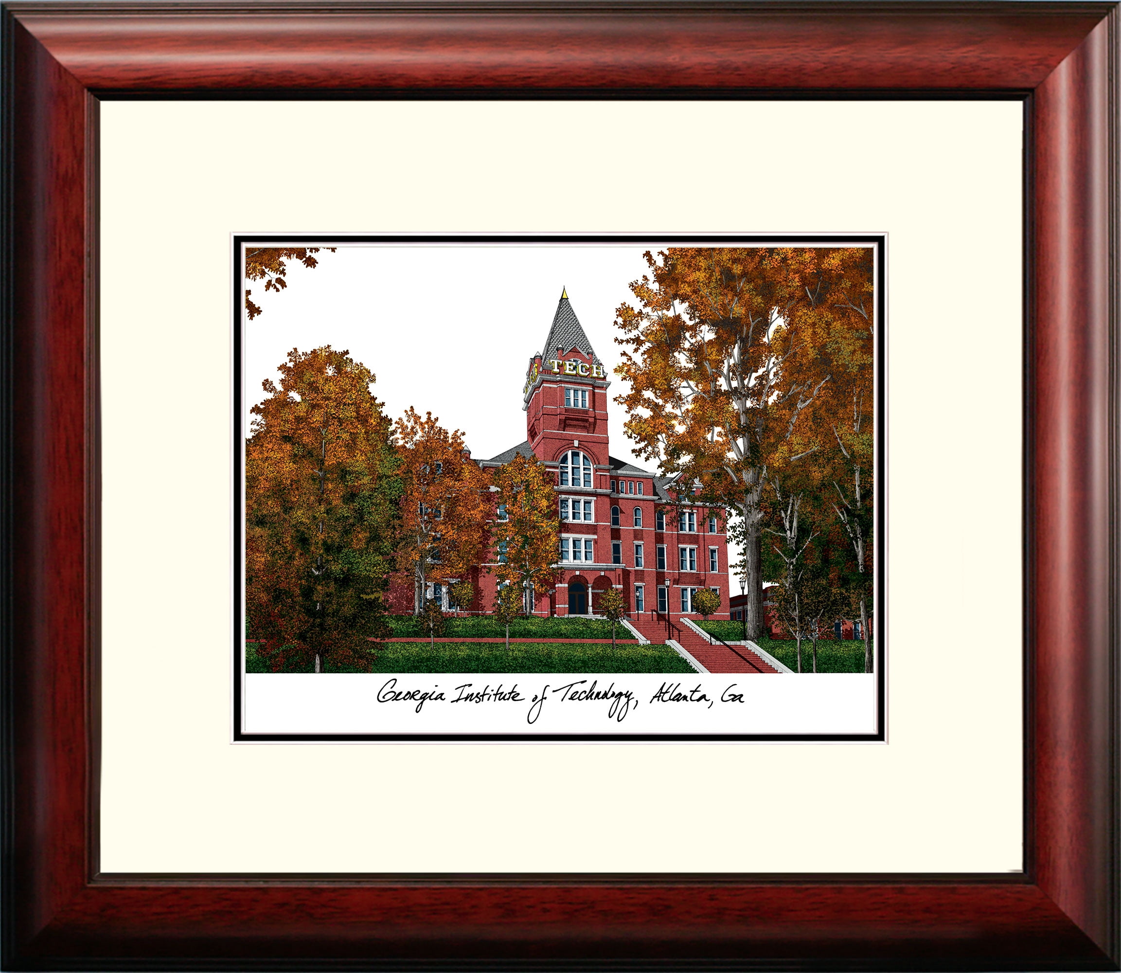 Georgia Institute of Technology Alumnus Framed Lithograph
