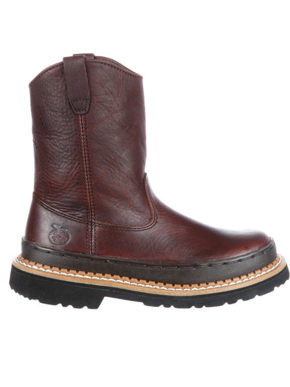 Georgia Kids' Little Georgia Giant Wellington, Soggy Brown, Size 3(M)