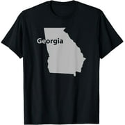 Georgia Map Outline State Home Pride Gift T-Shirt