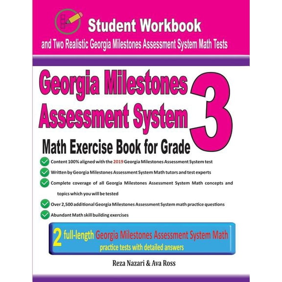 Georgia Milestones Assessment System Math Exercise Book for Grade 3: Student Workbook and Two Realistic Gmas Math Tests, (Paperback)
