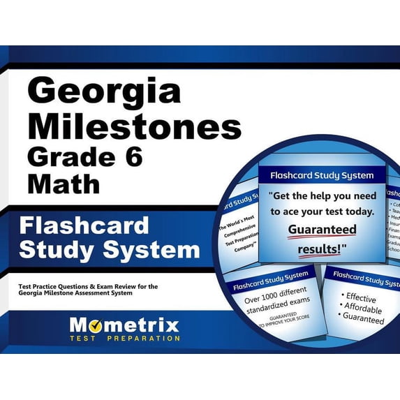 Georgia Milestones Grade 6 Mathematics Flashcard Study System : Georgia ...