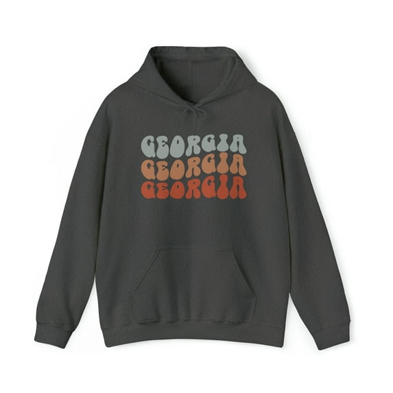 Georgia Moving Away 70s Retro Hoodie, Gifts, Hooded Sweatshirt