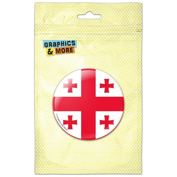 Georgia National Country Flag Pinback Button Pin Badge