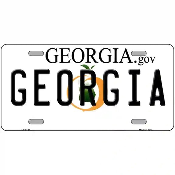 Georgia Novelty Metal License Plate 24" x 12" Large