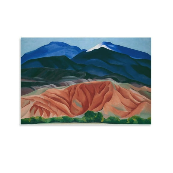 Georgia O'Keeffe Abstract Painter Flowers Poster Mountain Posters Wall Art Painting Canvas Gift Living Room Prints Bedroom Decor Poster Artworks 08x12inch(20x30cm)