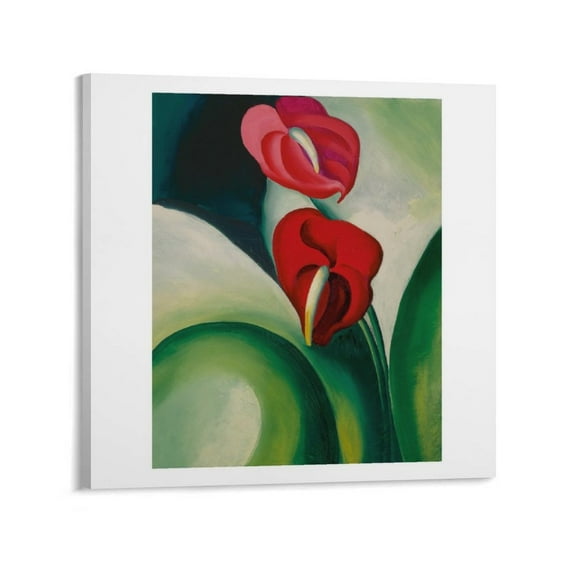 Georgia O'Keeffe Abstract Plant Artwork Canvas Wall Art Prints Poster Gifts Photo Picture Painting Posters Room Decor Home Decorative 24x24inch(60x60cm)