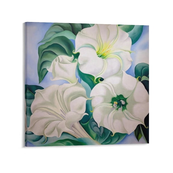 Georgia O'Keeffe Artist Abstract Flowers Artwork Artworks Picture Print Poster Wall Art Painting Canvas Gift Decor Home Posters Decorative 20x20inch(50x50cm)