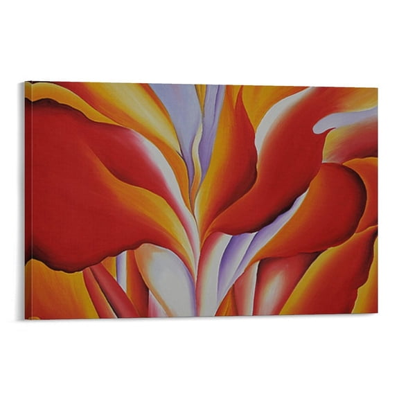 Georgia O'Keeffe Artist Abstract Flowers Poster Canvas Poster Wall Art Picture Prints Hanging Photo Gift Decor Home Posters Artworks 20x30inch(50x75cm)