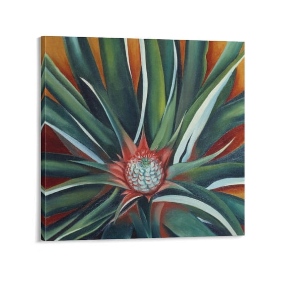 Georgia O'Keeffe Artwork Abstract Plant Canvas Art Poster and Wall Art Picture Print Modern Family bedroom Decor Posters 12x12inch(30x30cm)