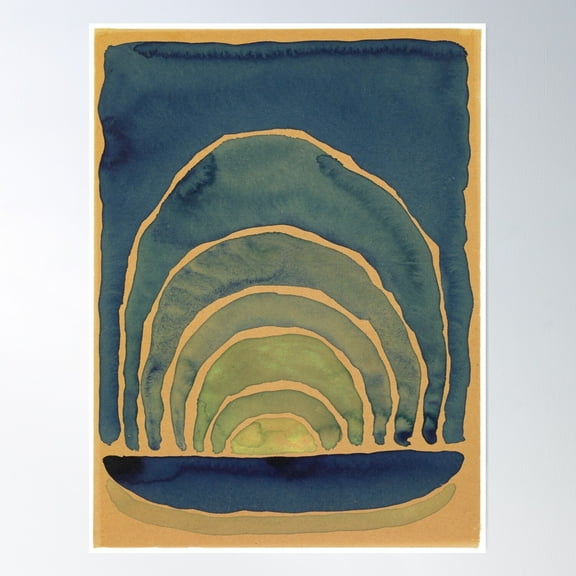 Georgia O'Keeffe Artwork Entitled Light Coming On The Plains No 1 From 1917 Poster Wall Art, Modern Wall Decor, 8x12 UNFRAMED